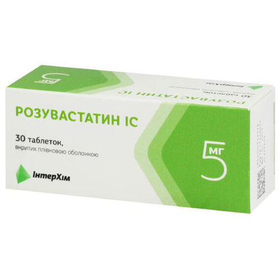 Розувастатин-IC таблетки 5 мг №30.